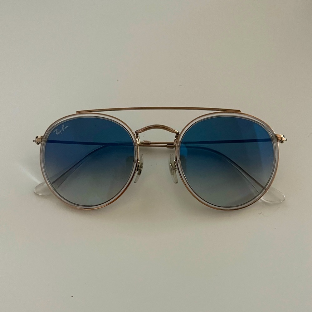 Ray Ban Double Bridge in Copper/Light Blue